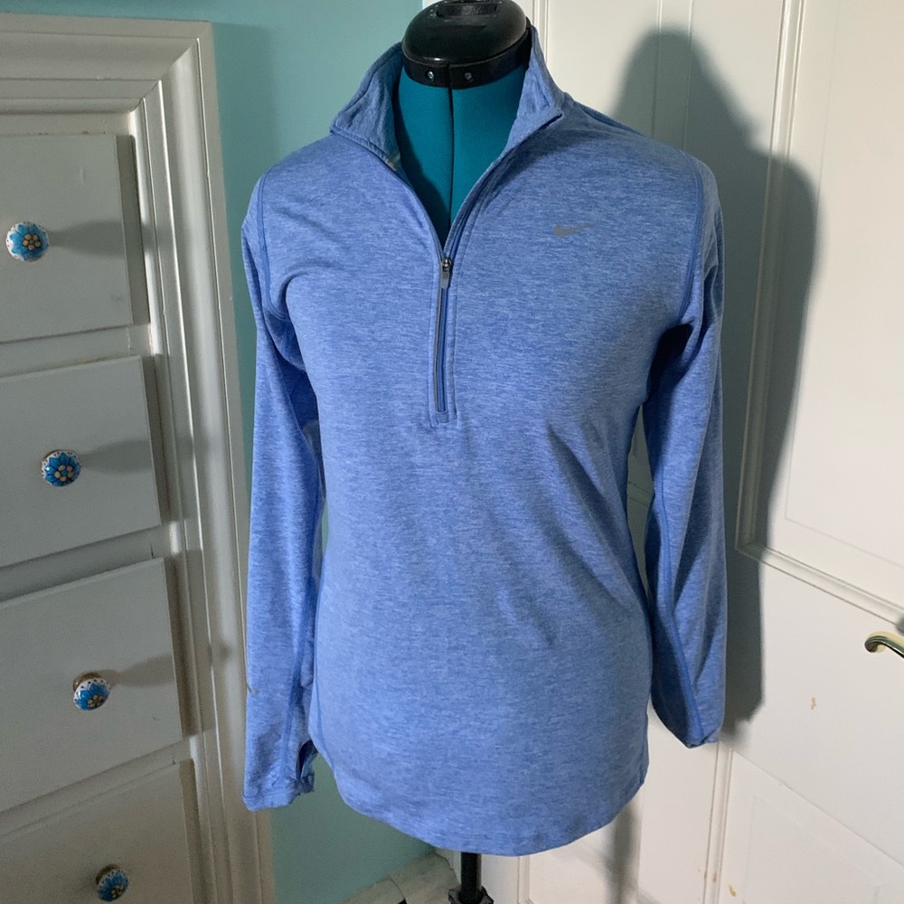 Nike Dri-Fit blue quarter zip